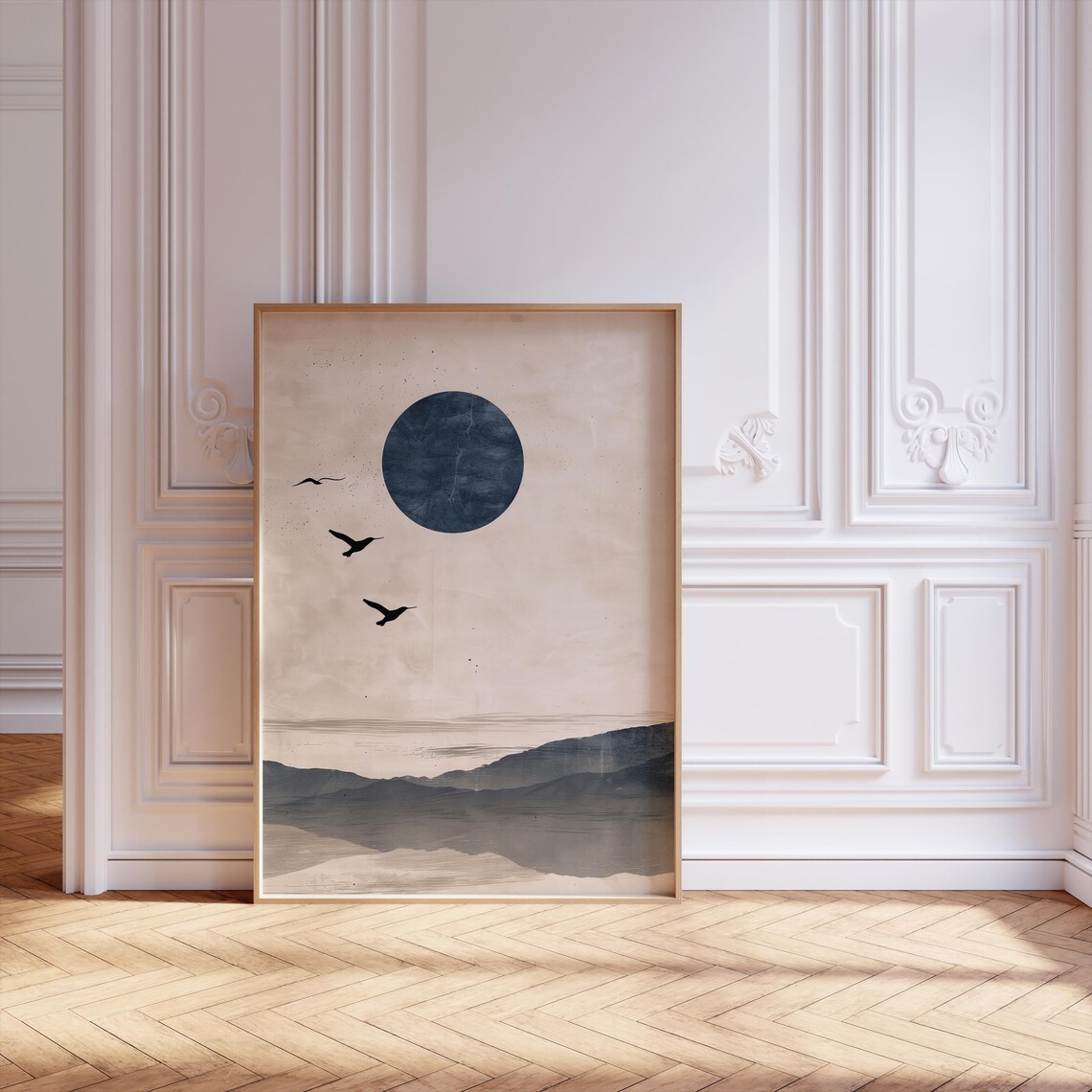 Japanese Abstract Japandi Minimalist Wall Art