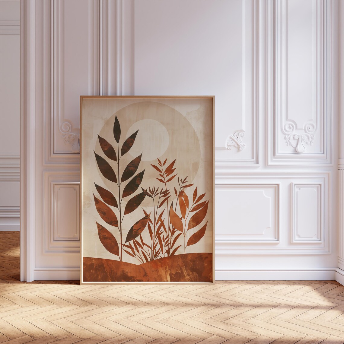 Botanical Flower - Contemporary Travel Poster