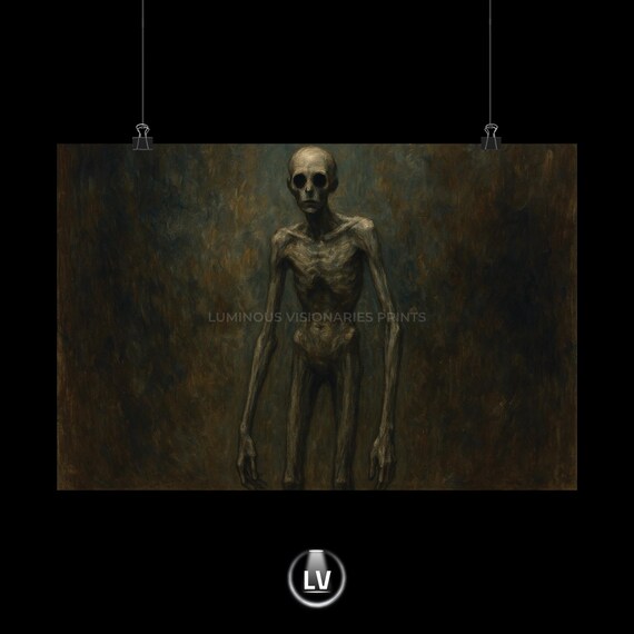 Gothic Skeleton Horror Fans Halloween Poster