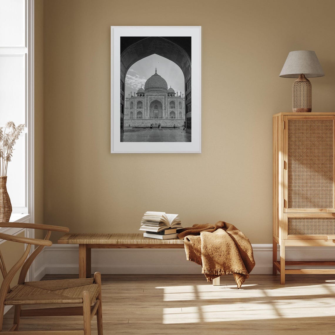 Taj Mahal Perfectly Framed Through A Grand Stone Archway Poster - Image 3