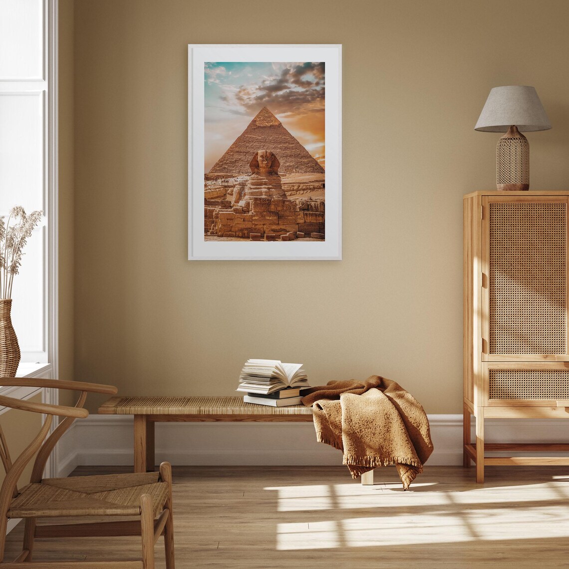 Egypt Travel Poster, Colorful City Map Print - Image 2