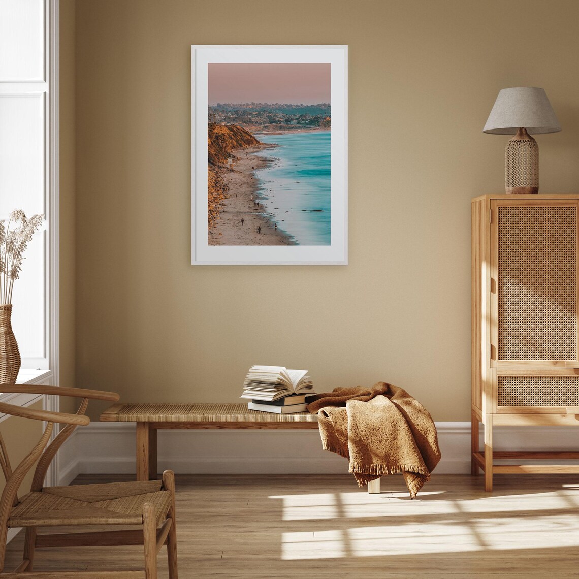 Encinitas Colorful Travel Poster, City Map Art Print - Image 3
