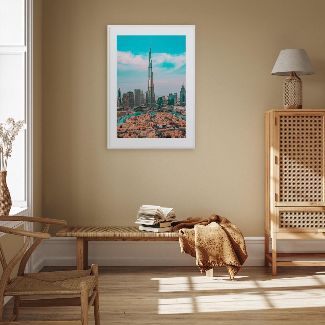 Dubai Colorful Travel Poster, City Map Wall Art - Image 3
