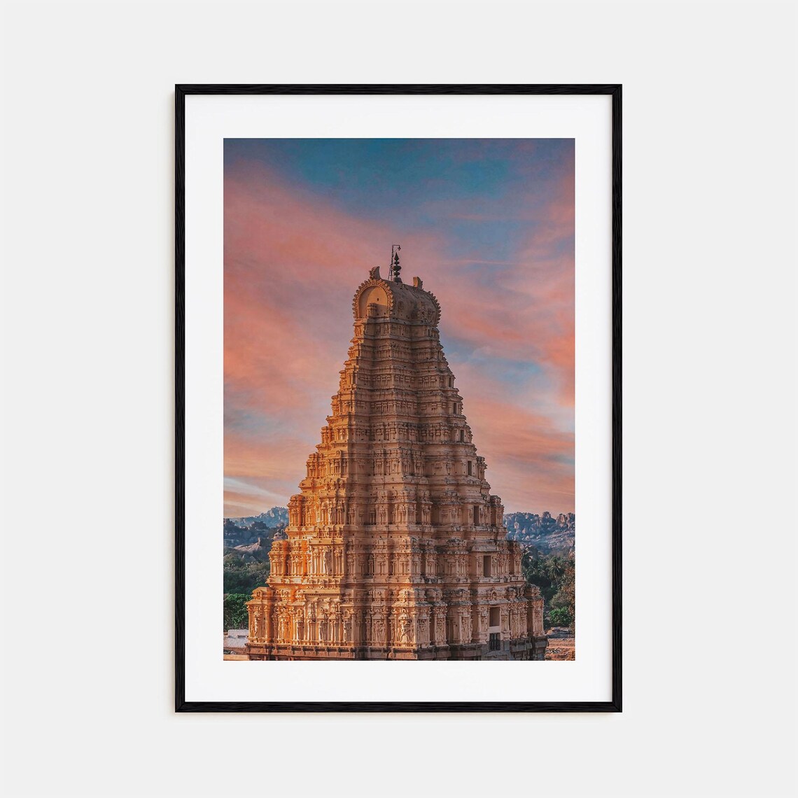 India Colorful Travel Poster, Street Map Art Print