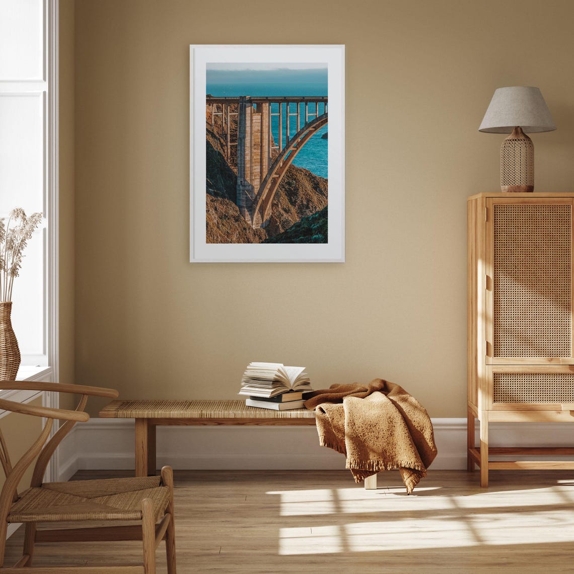 Bixby Creek Bridge Colorful Photo Poster Big Sur Arch Span Ocean View - Image 2