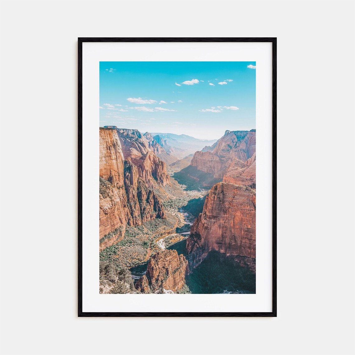 Zion National Park Colorful Travel Poster Print