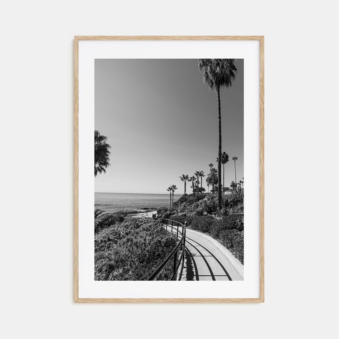 Orange County Photo Poster, Black And White Travel Art