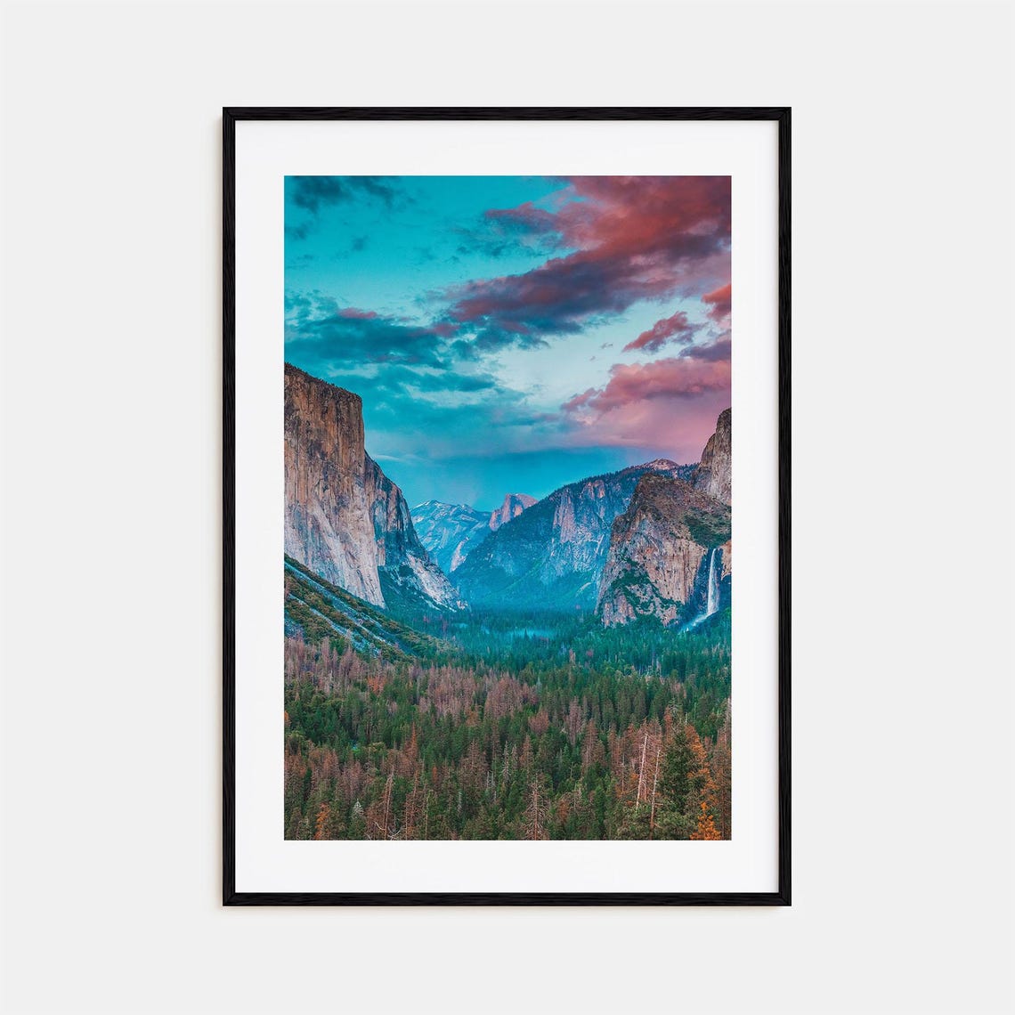 Yosemite National Park Colorful Poster Print No 1 Yosemite National Park Photo Art Wall Decor Travel Print Street Map Poster City Map