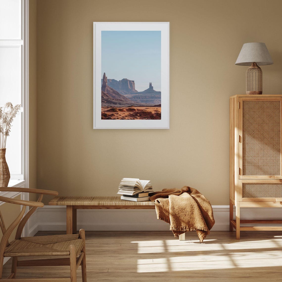 Utah Monument Valley Sandstone Buttes Desert Landscape Photo Poster - Image 2