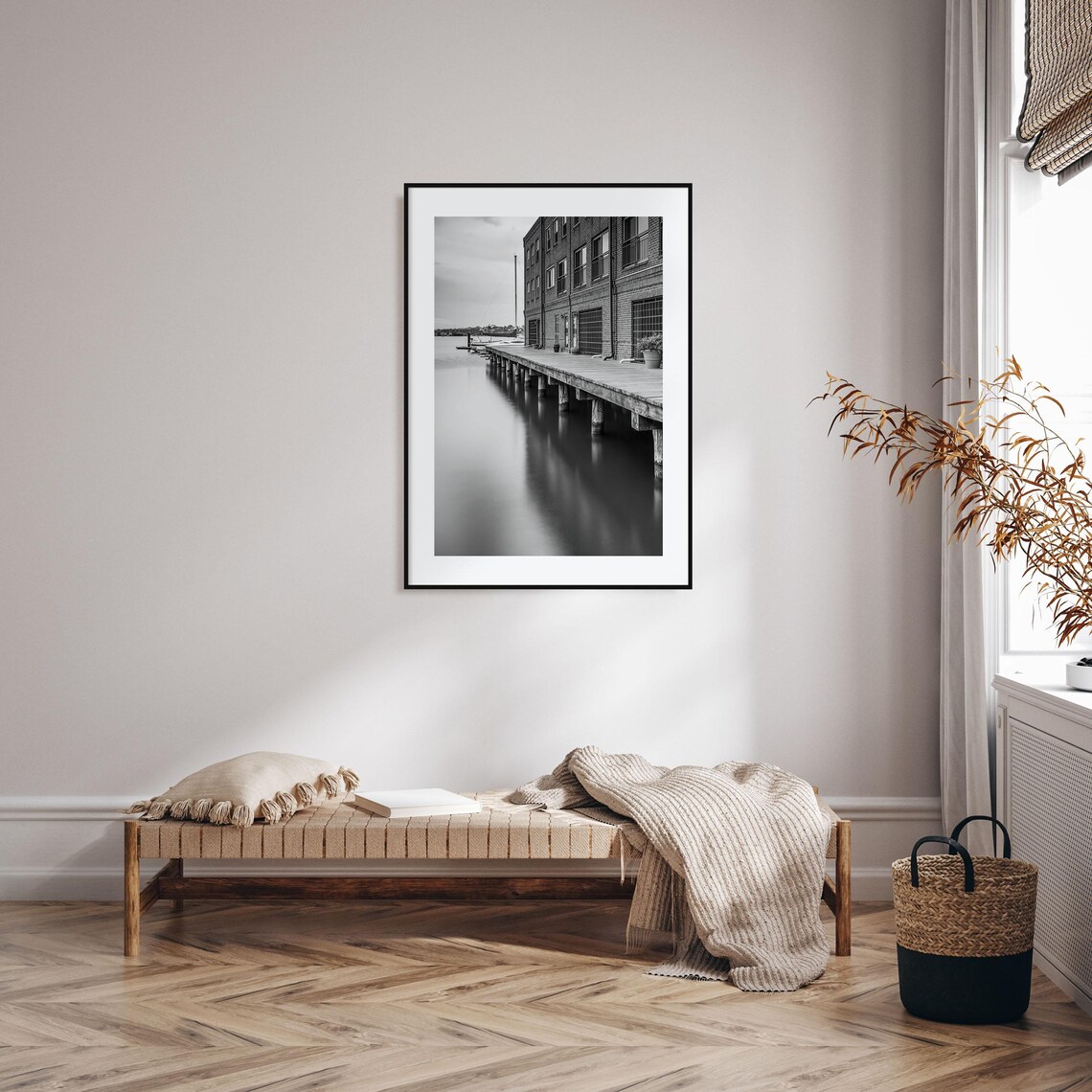 Baltimore Black And White Travel Poster Art Print - Image 2