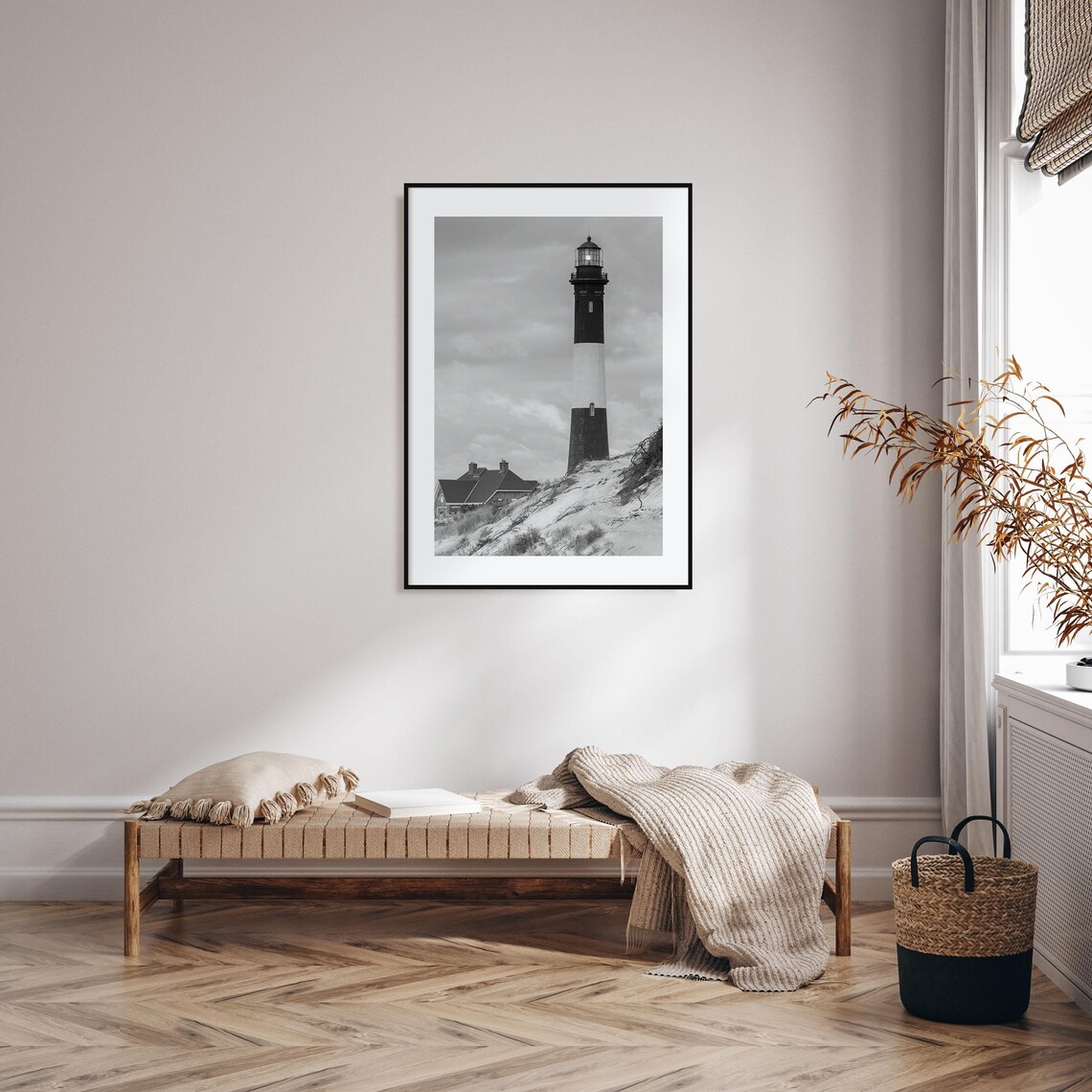 Fire Island Black And White Travel Poster Print - Image 2