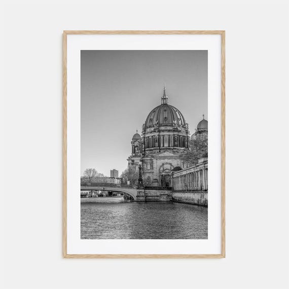 Berlin Black And White Travel Poster Print