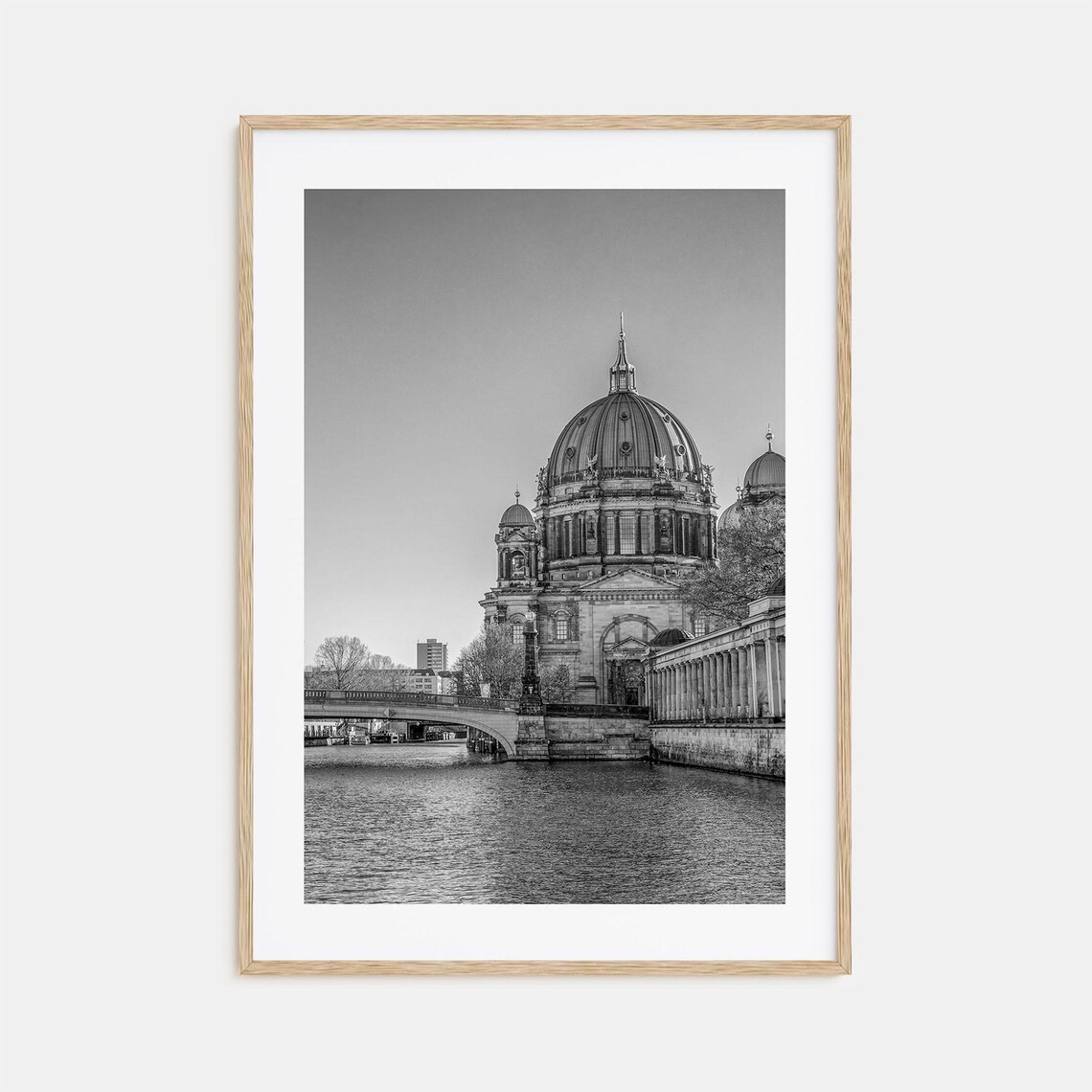 Berlin Black And White Travel Poster Print