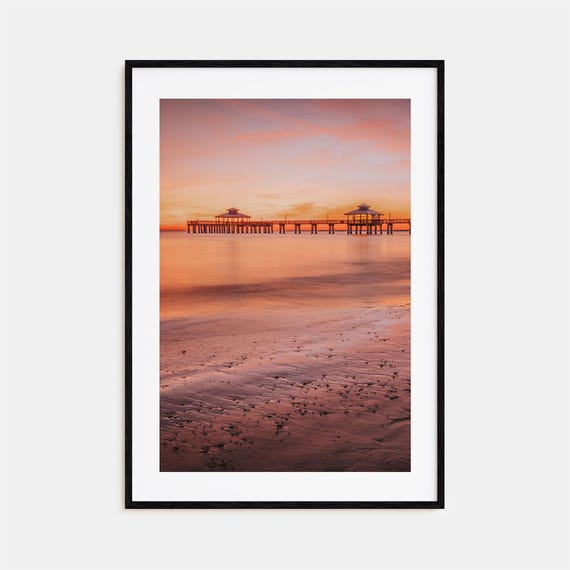 Fort Myers Colorful Travel Poster, Street Map No. 3