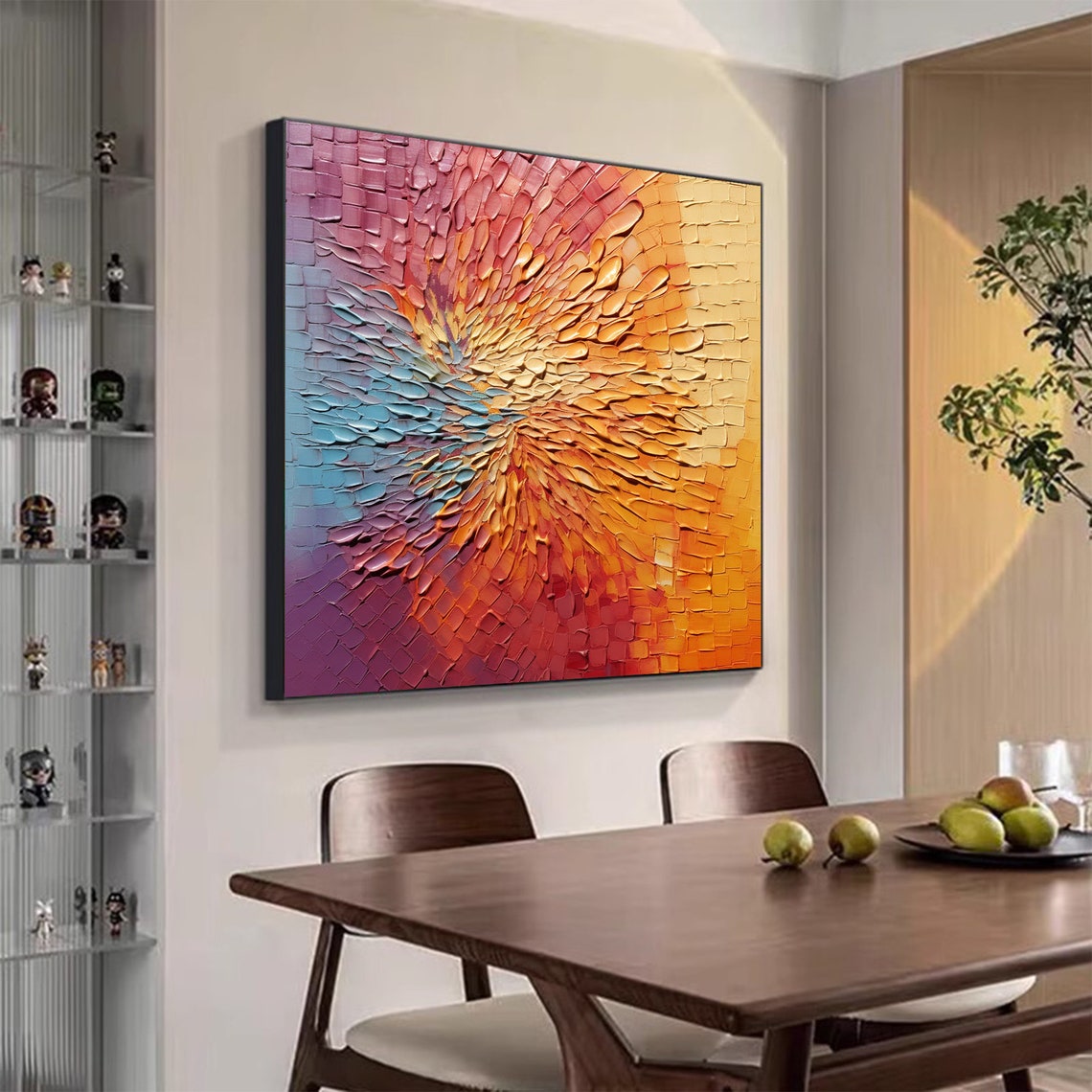 Firework Petal Burst Orange Yellow Pink Abstract Texture Poster - Image 7