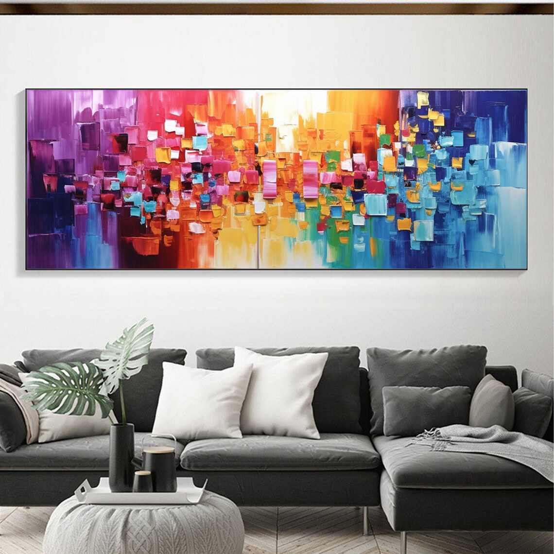 Minimalist Color Block Abstract Art Print, Modern Decor - Image 4