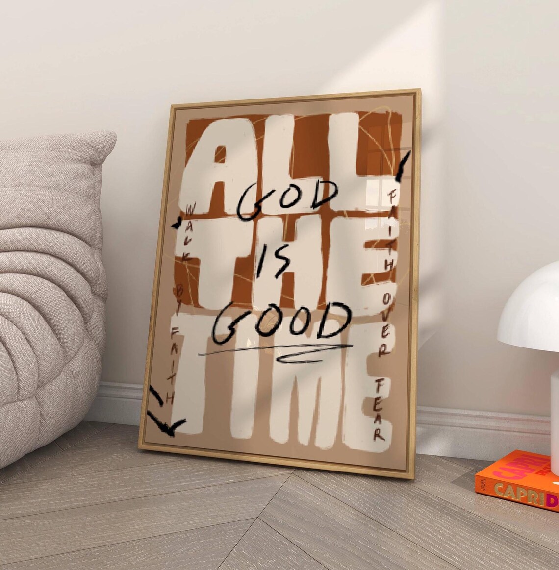 God Is Good All The Time Fall Christian Art Print