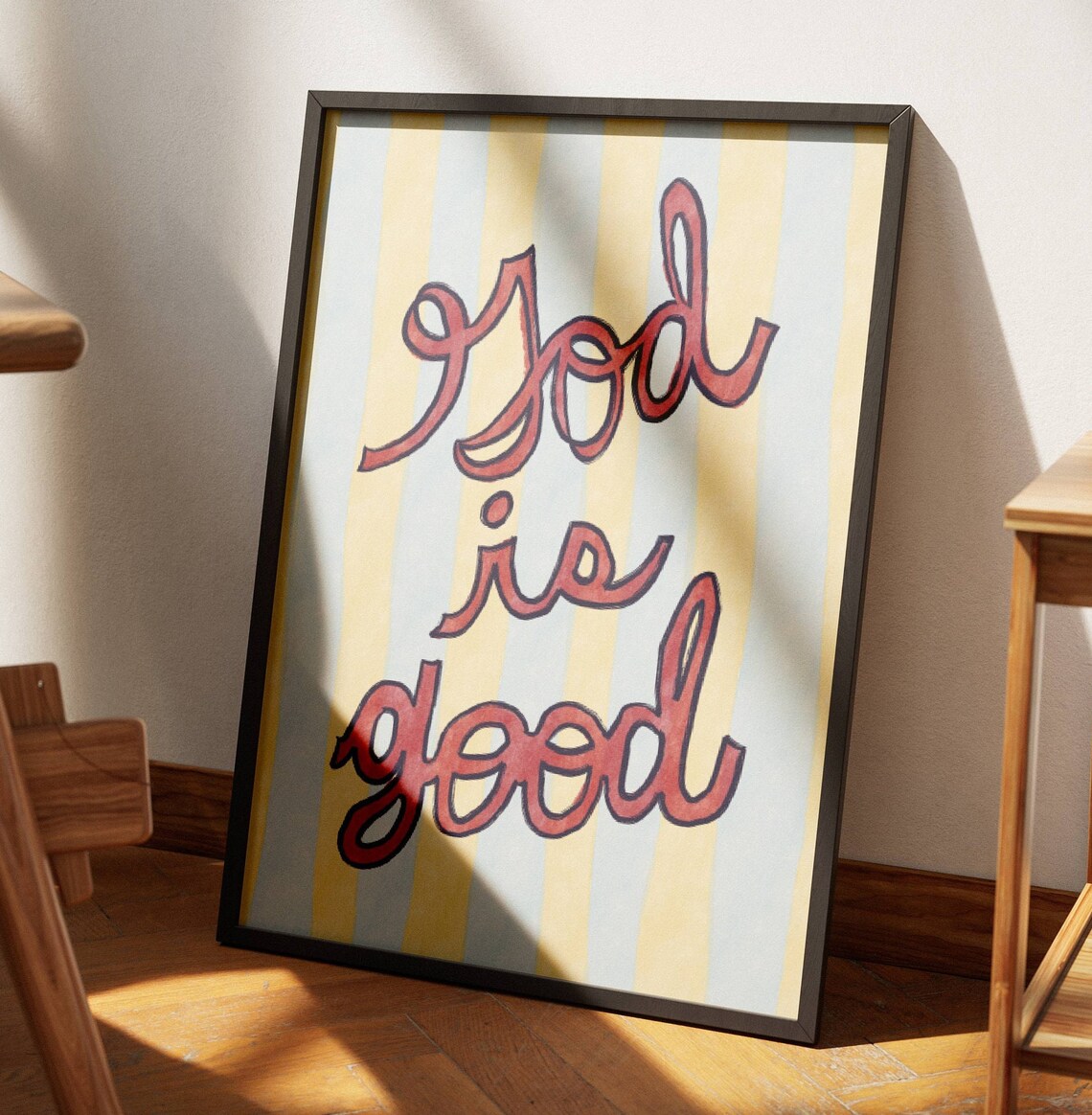 God Is Good Aesthetic Christian Art Print - Image 3