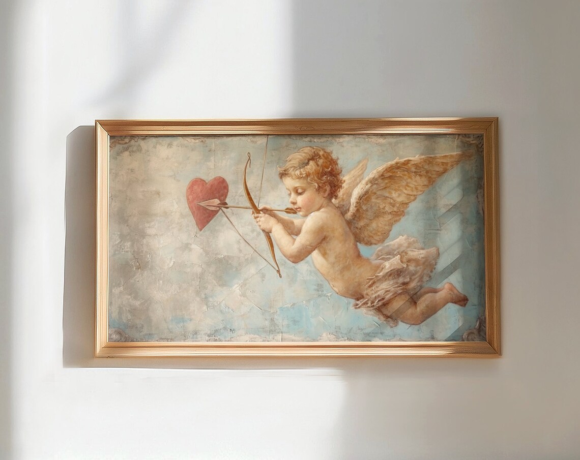 Cupid Vintage Valentine Love Romance Art Print - Image 2