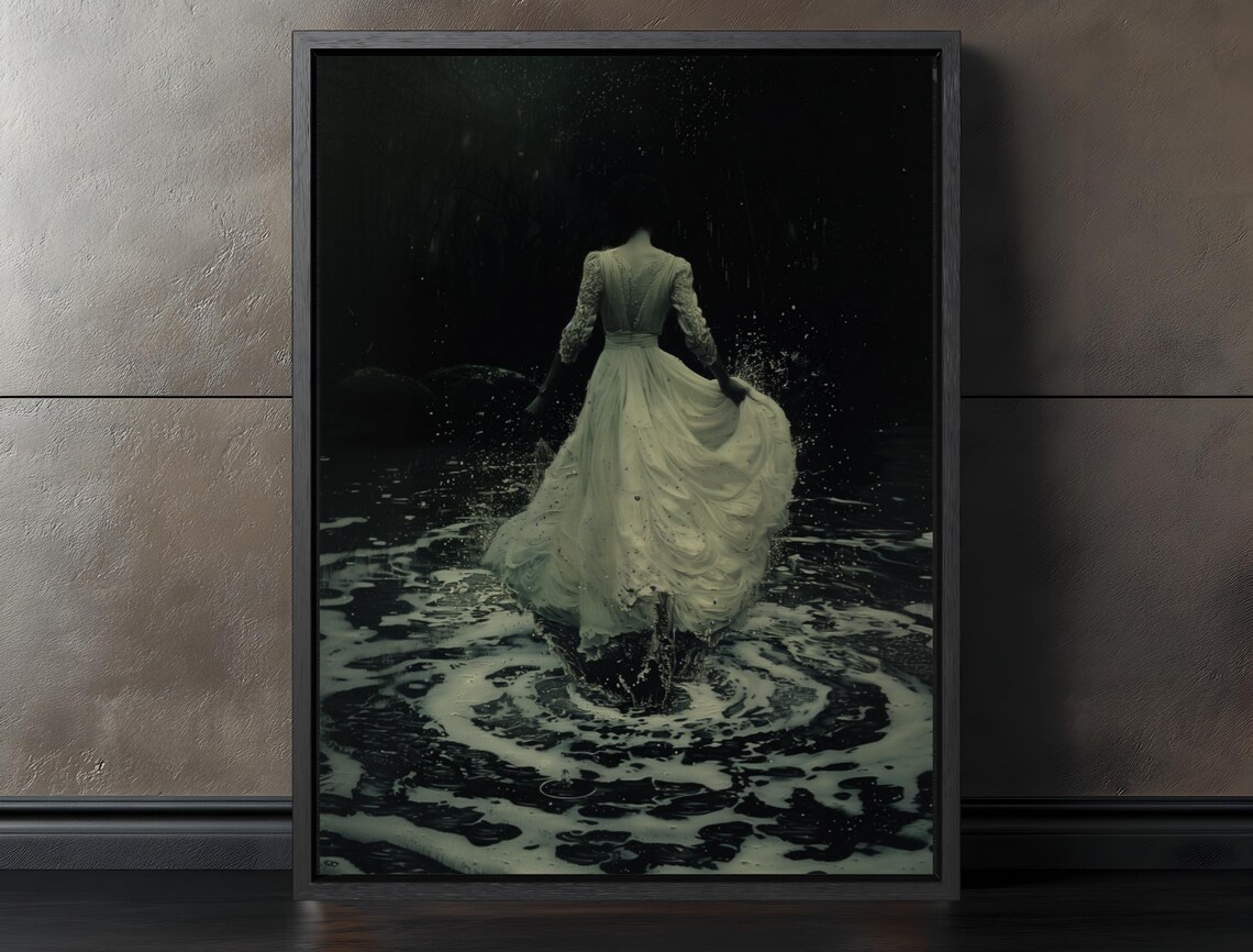 Moody Vintage Gothic Witchy Wall Art Print