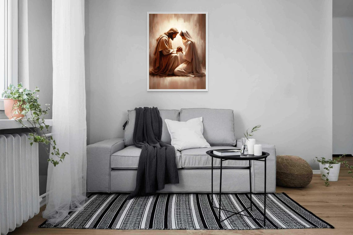 Hands Of Mercy Christian Painting Jesus And Woman Jesus Prints Lds Painting Bible Painting Jesus And Girl Jesus Picture Jesus Poster - Image 4