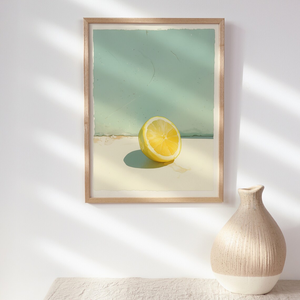 Kitchen Art Lemon Wall Art Lemons Lemon Poster Retro Wall Art Art Print - Image 2