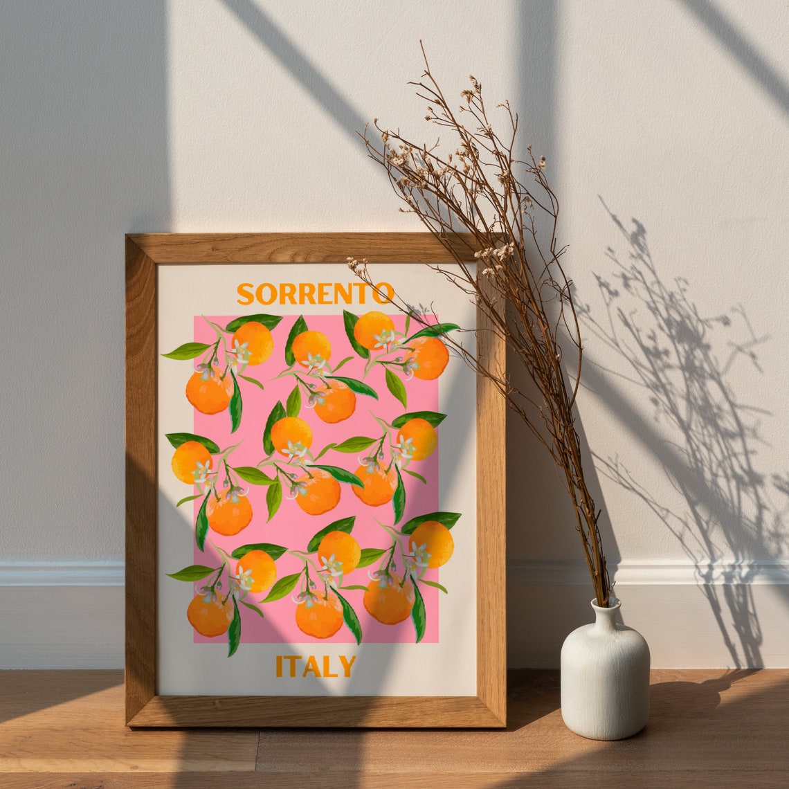 Sorrento Italy Oranges Art Print, Fruit Market - Image 3