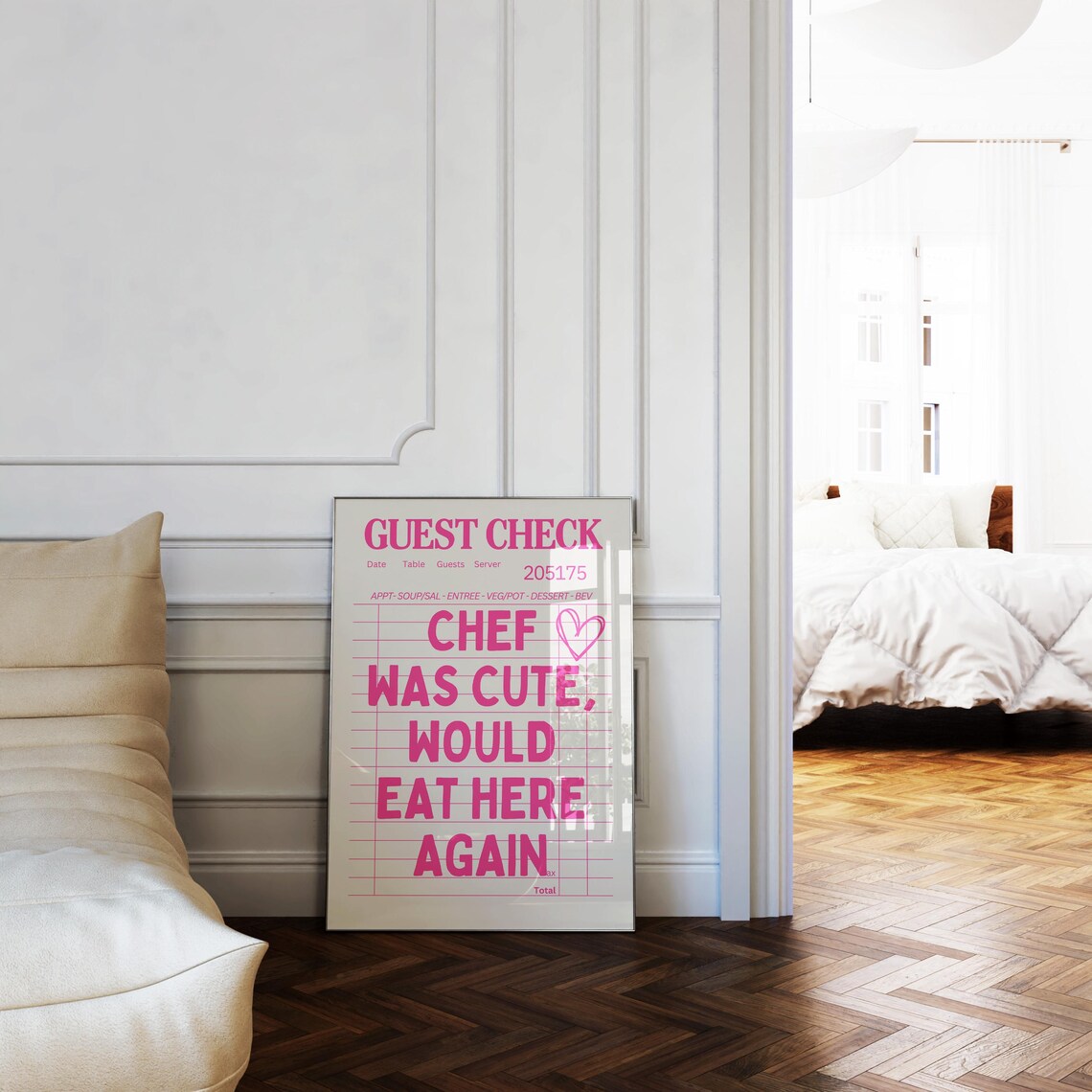 Chef Was Cute Would Eat Here Again, Funny Art Print - Image 3