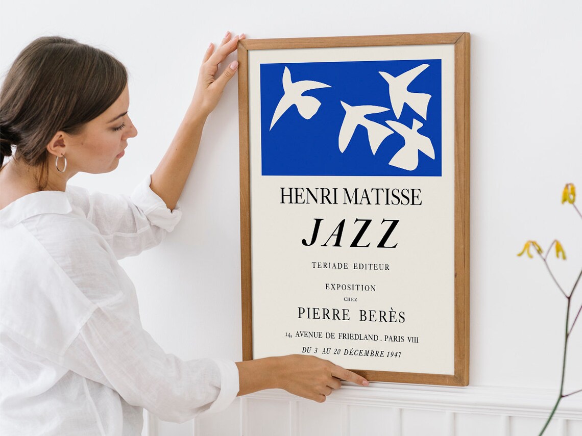 Henri Matisse Jazz Exhibition 1947 Paris Birds Cut Out Poster - Image 4