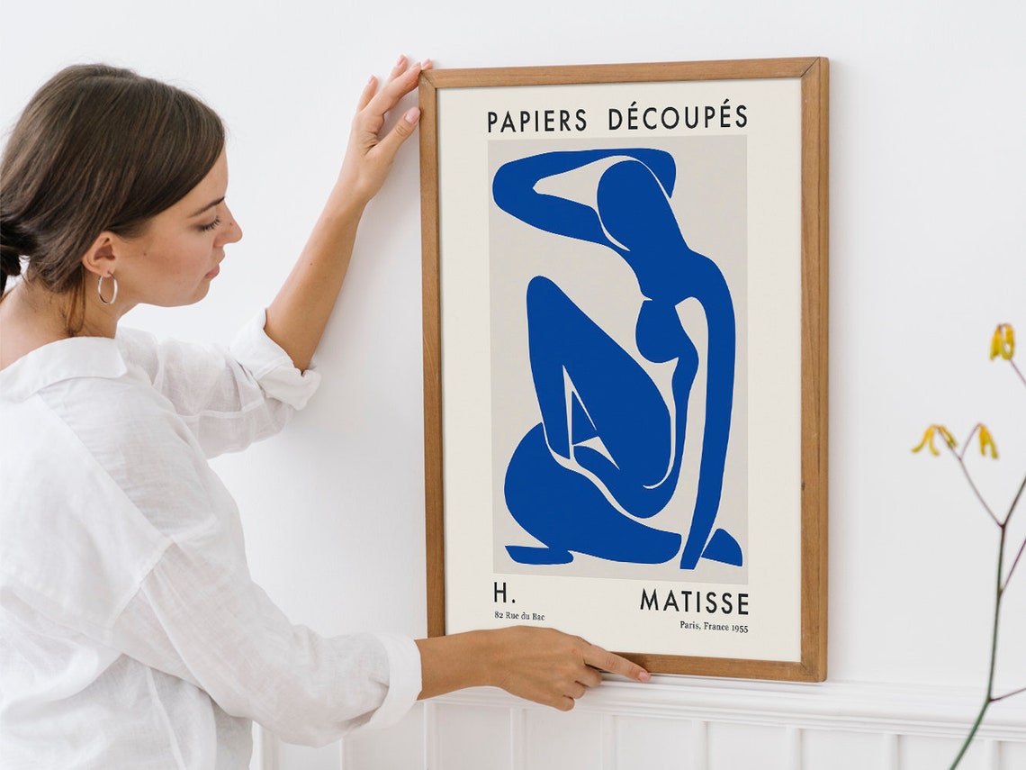 Henri Matisse Blue Nude Cutout Papiers Decoupes Paris 1955 Poster - Image 4