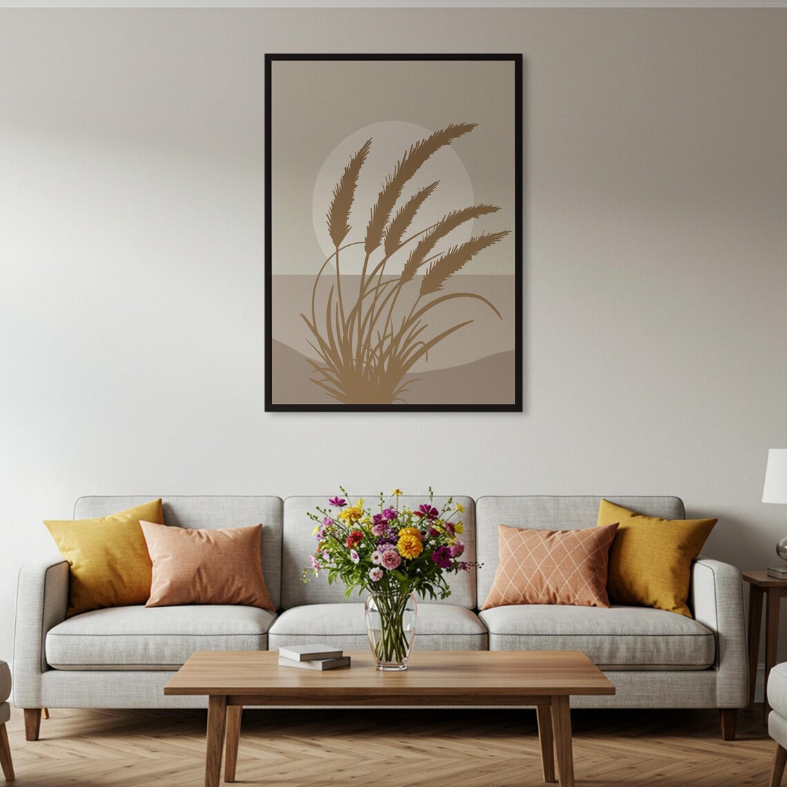 Abstract Grass Minimalist Nature Art Print - Image 4