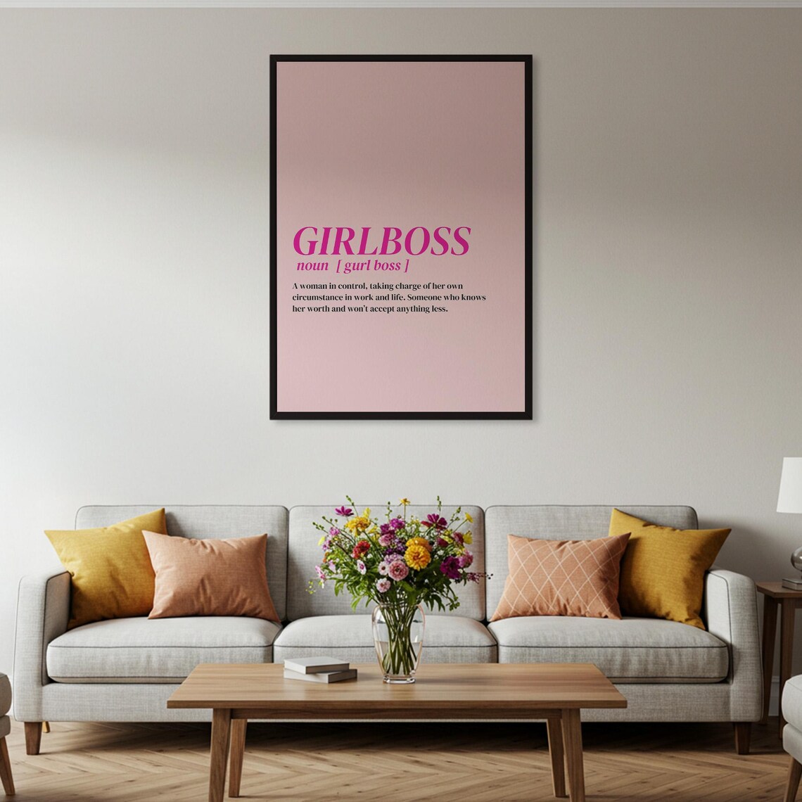 Girlboss Definition Poster, Inspirational Quote - Image 4