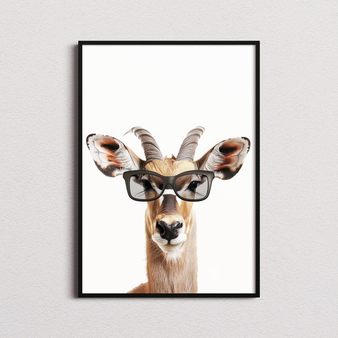 Kudu In Sunglasses Print Kudu Print Kudu Poster Funny Kudu Print Kudu Art Kids Bedroom Art Funny Animal Print
