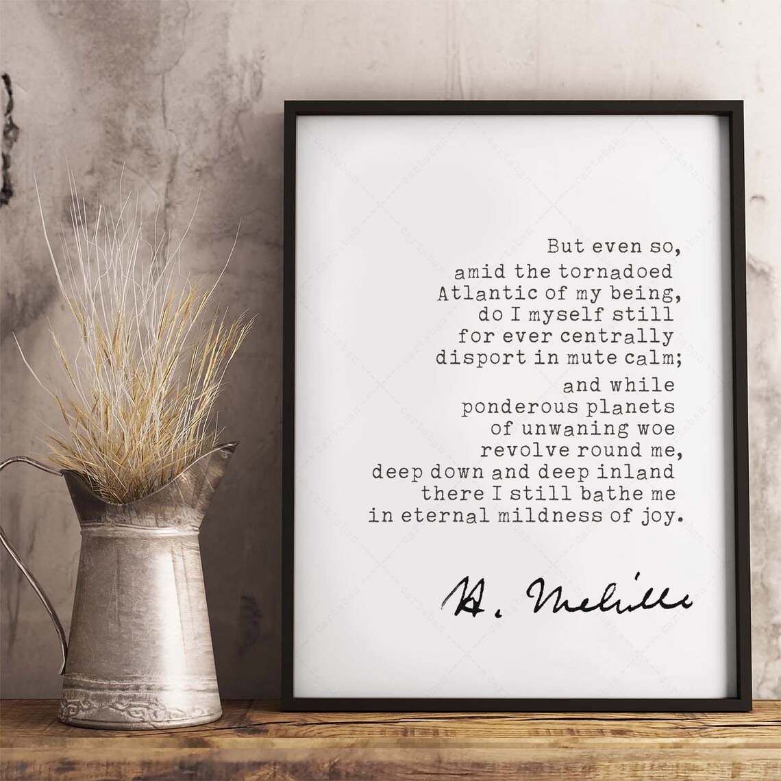 Herman Melville Moby Dick Art Print, Book Lover Decor - Image 3
