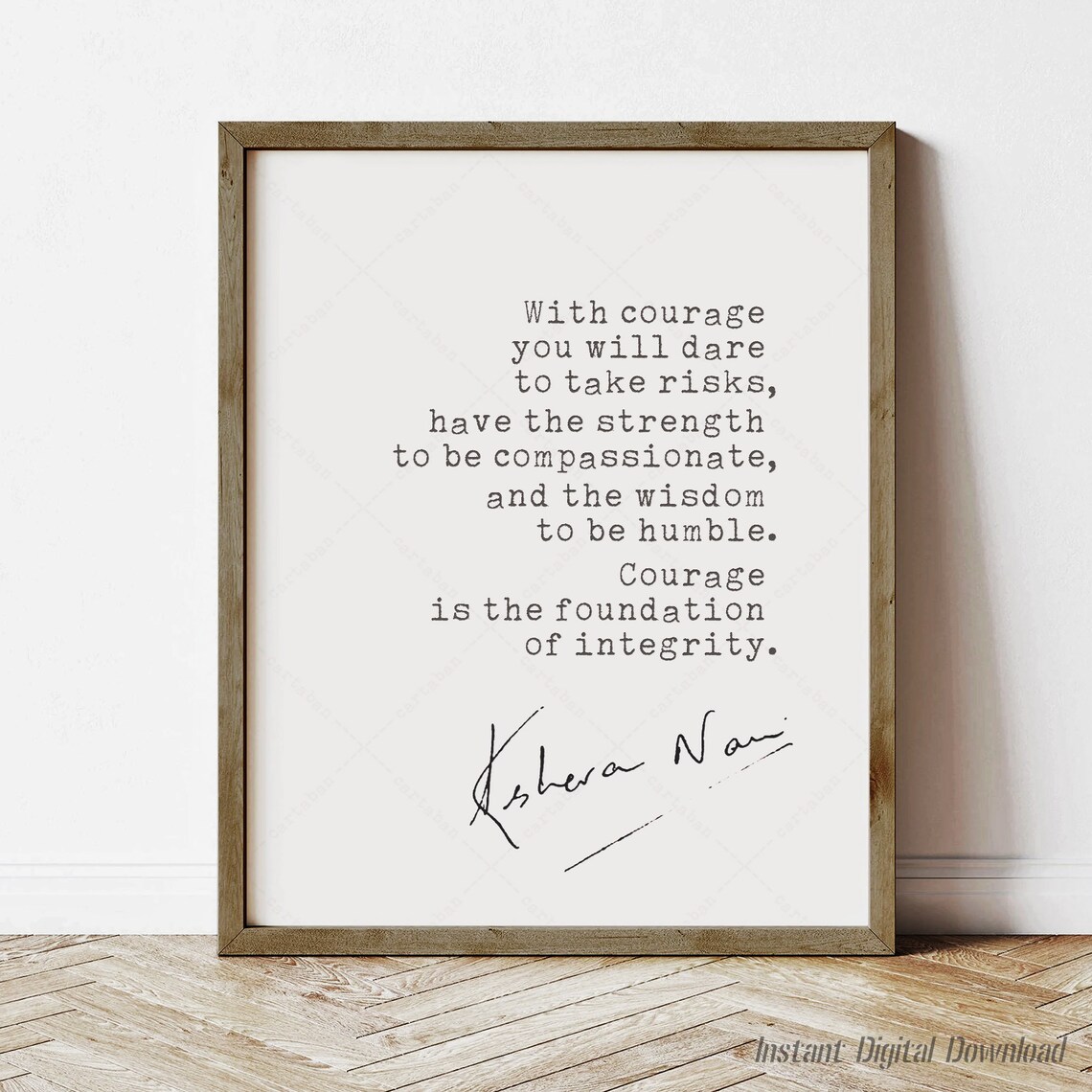 With Courage You Will Dare, Keshavan Nair Art Print