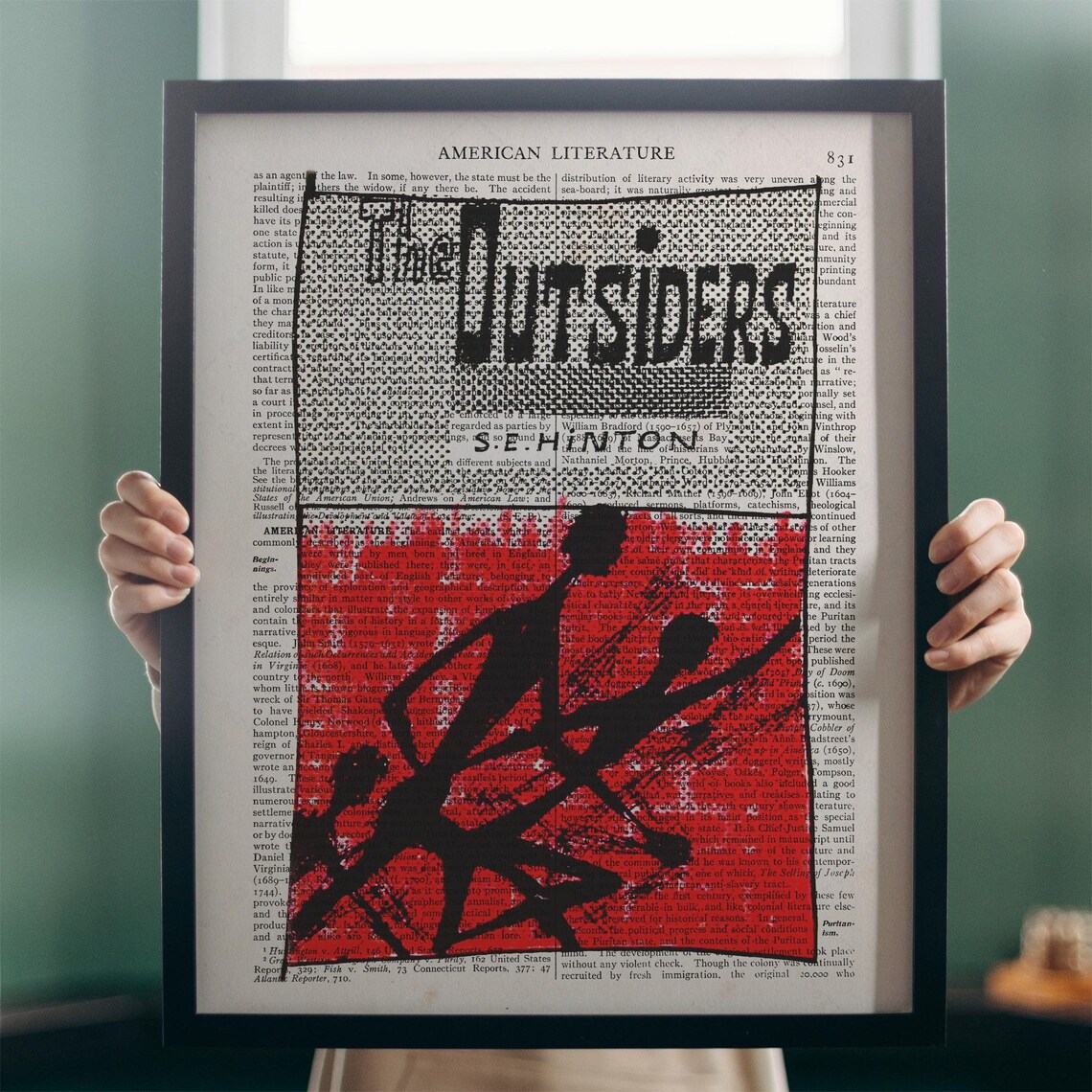 The Outsiders Art Print, Book Lovers Reading Nook - Image 4