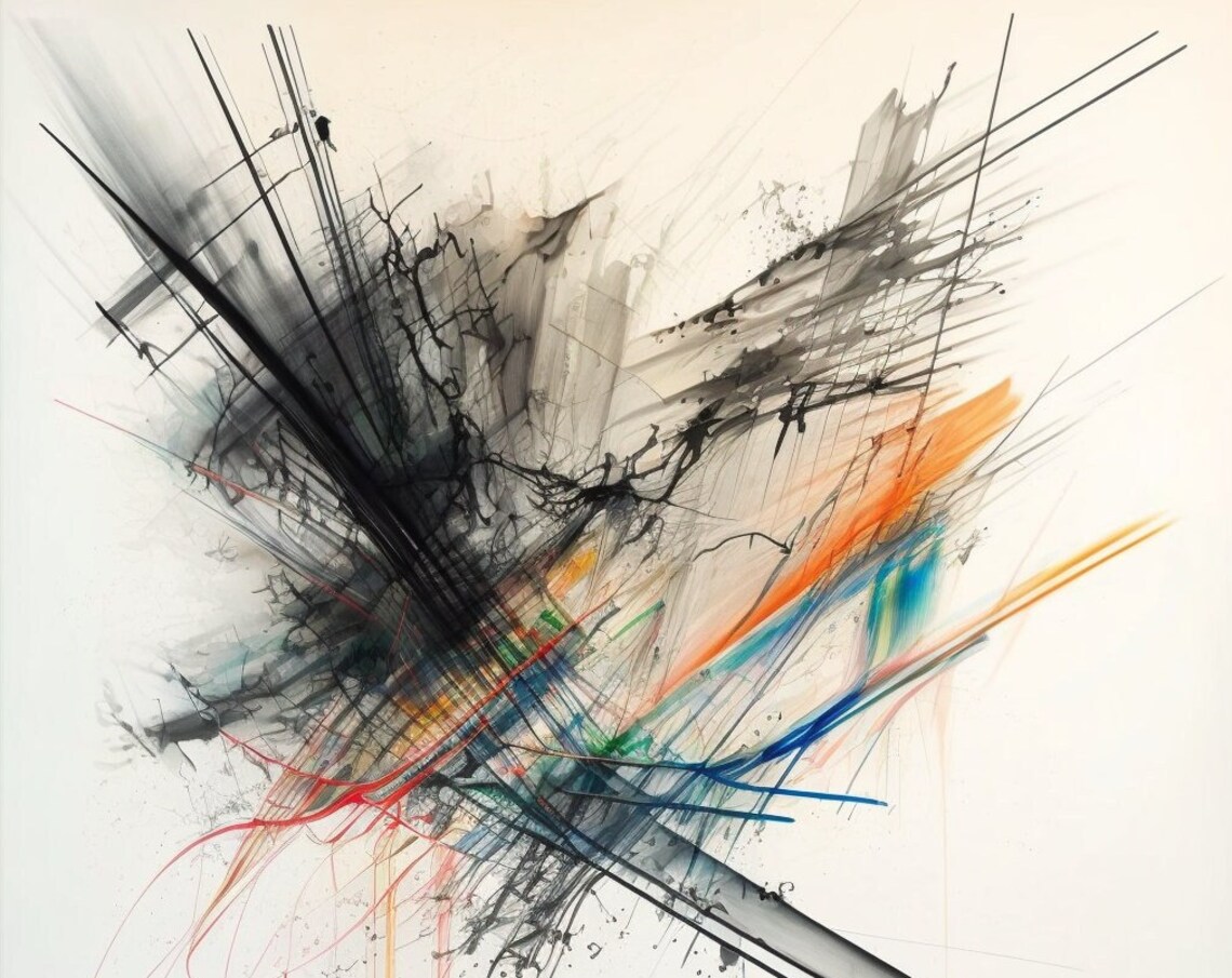 Julie Mehretu Iso Original Artwork, Custom Curators