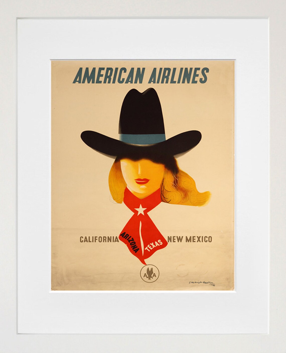 Western Travel Art Vintage Texas Poster Print