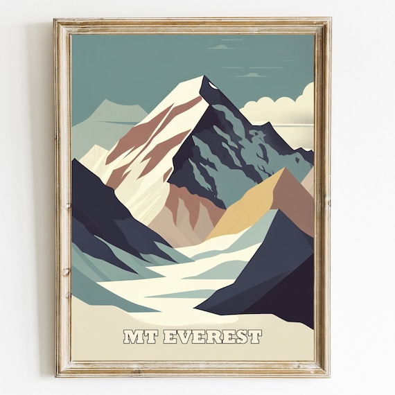 Stunning Mount Everest Landscape Wall Art Collection Everest Mountain Sunset Landscape Wall Art Prints And