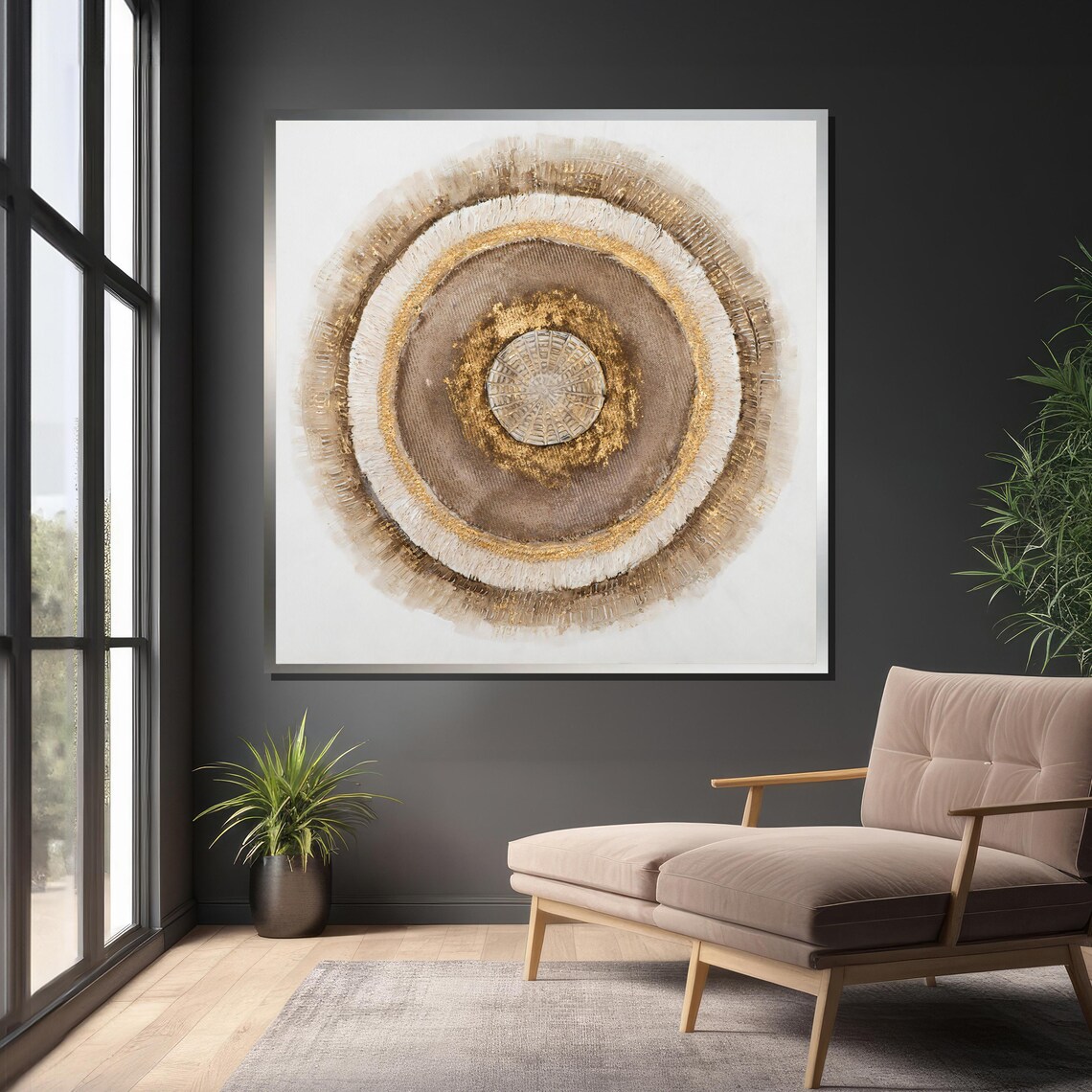 Textured Mandala - Contemporary Travel Poster - Image 6
