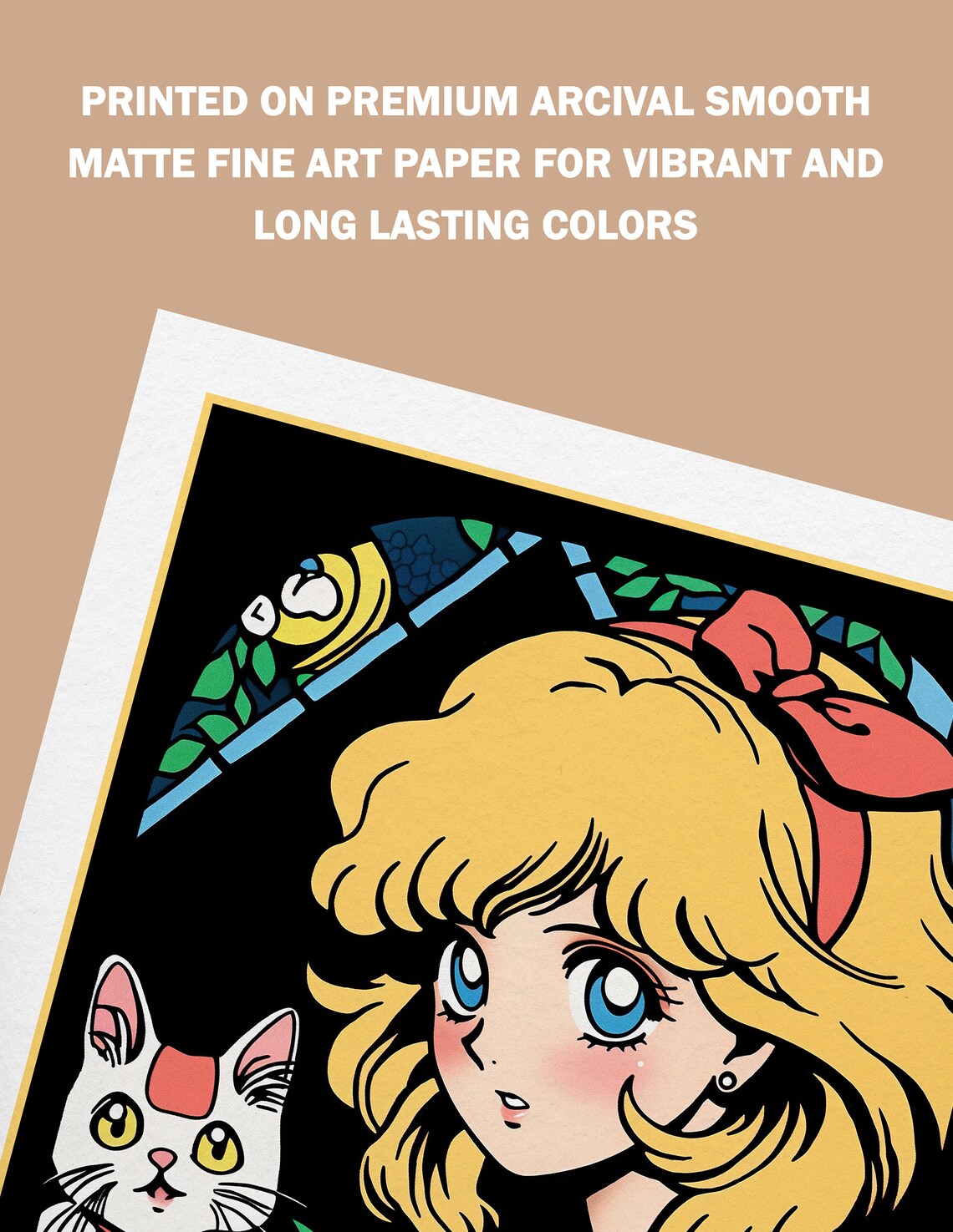 Alice In Wonderland Retro Anime Vintage Manga Poster - Image 2