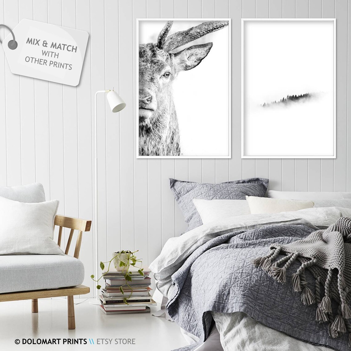 Deer Wilderness Photography Animal Poster Print - Image 2
