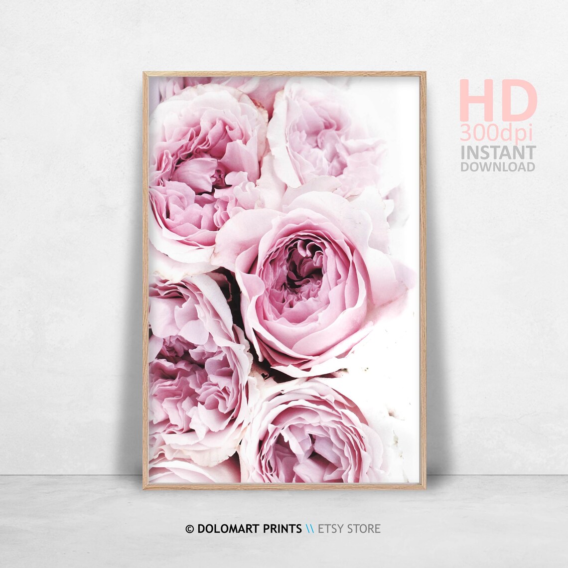 Pink Peonies, Rose Floral Room Decor Art Print - Image 4