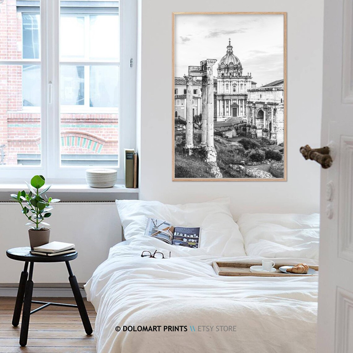 Rome Black and White Travel Poster, Architecture - Image 4