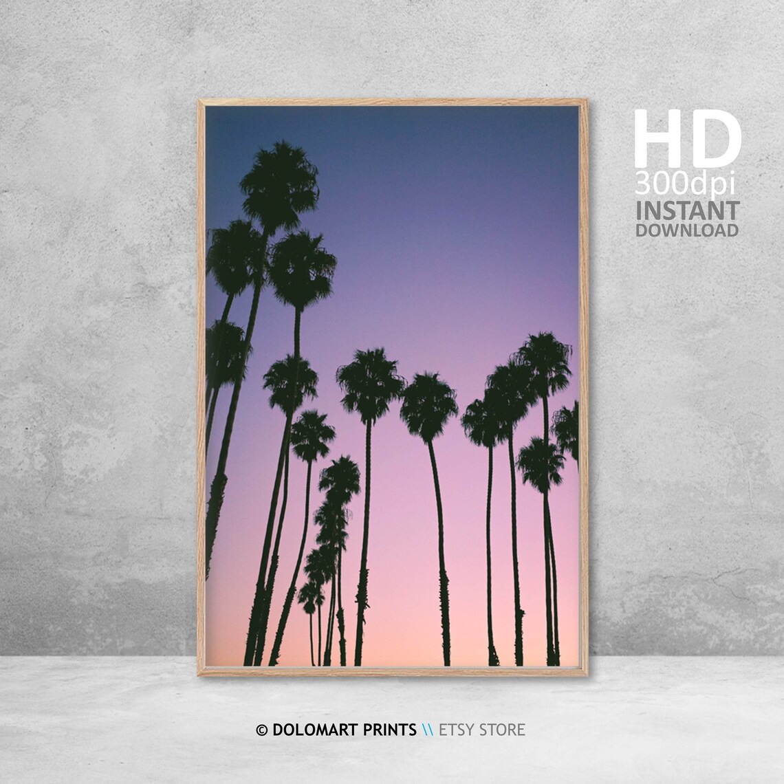 Palm Tree Print, Tropical Beach Sunset Art Print - Image 4