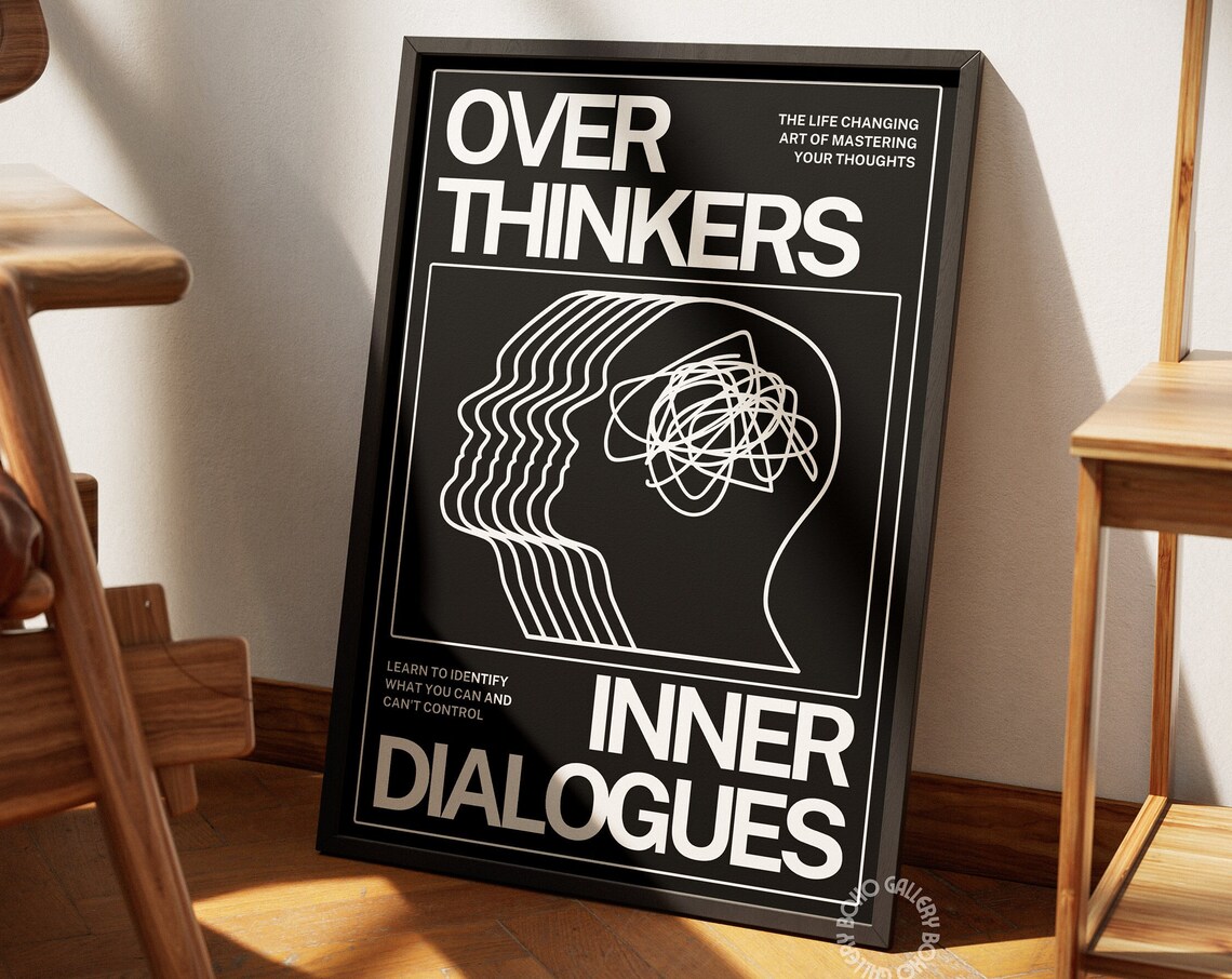 Overthinkers Psychedelic Retro Art Print - Image 3