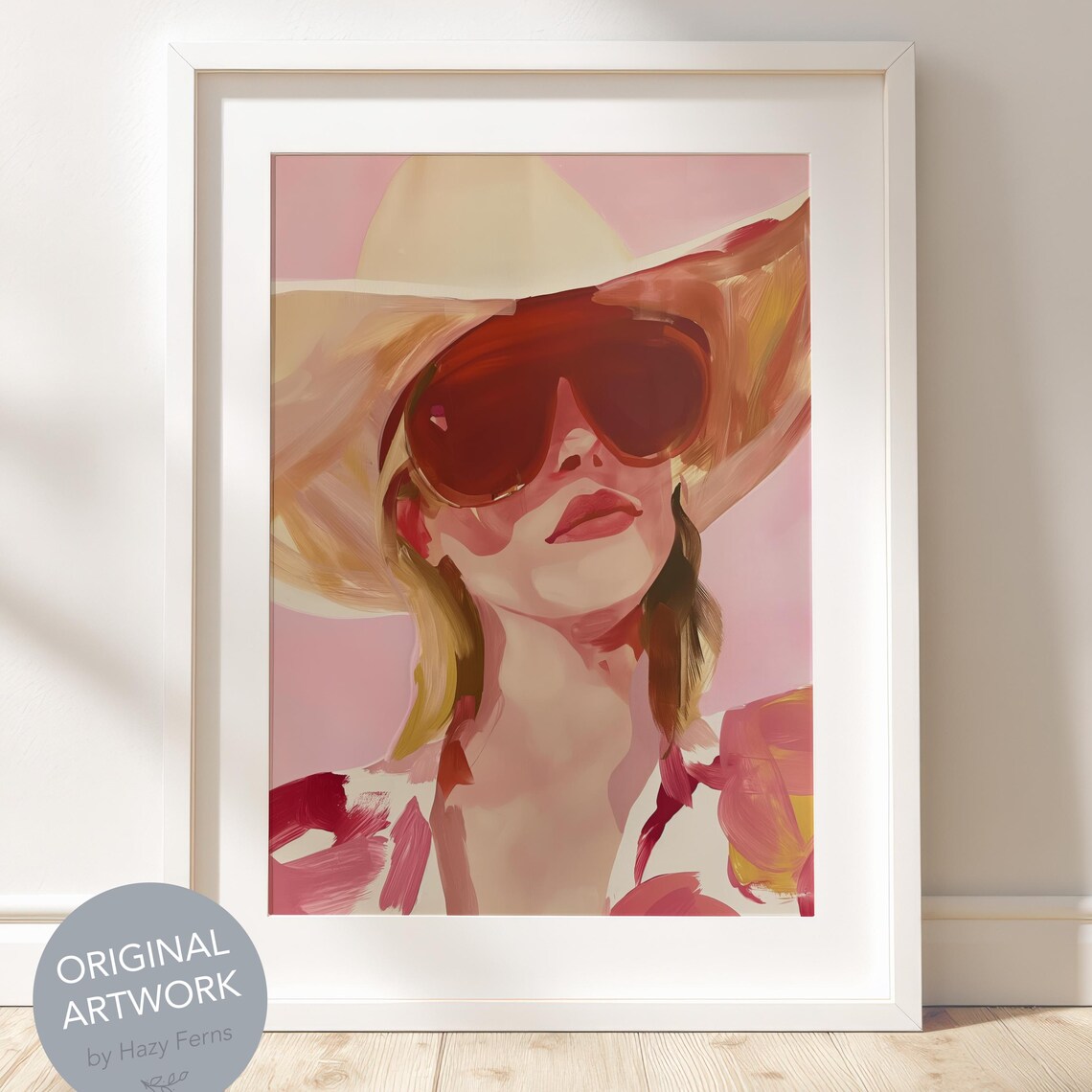 Cowgirl In Hat Portrait, Rustic Western Fashion