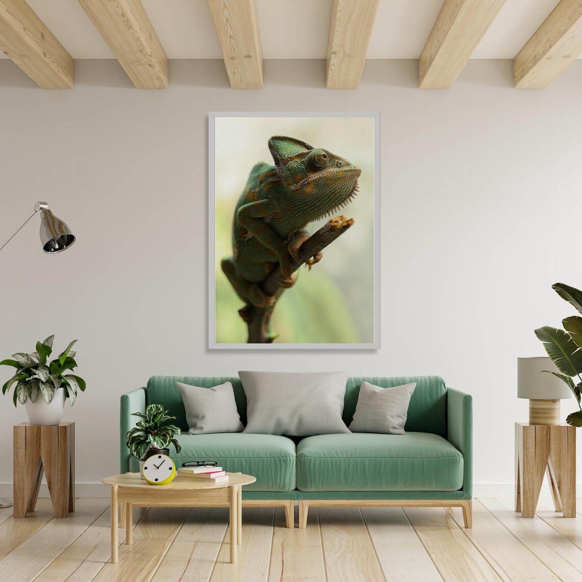 Realistic Chameleon - Contemporary Travel Poster - Image 4