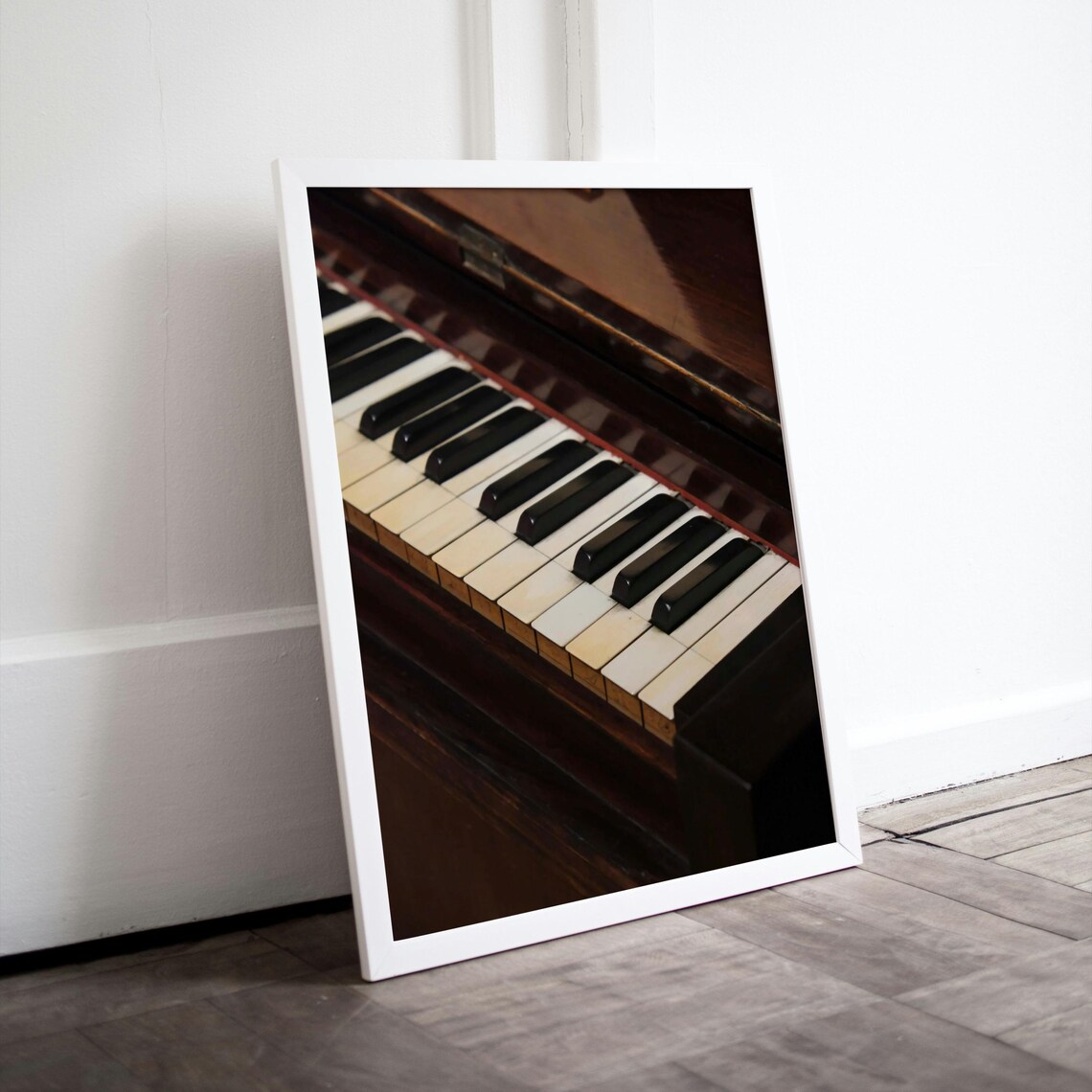Vintage Piano Keys Rustic Musical Decor - Image 5