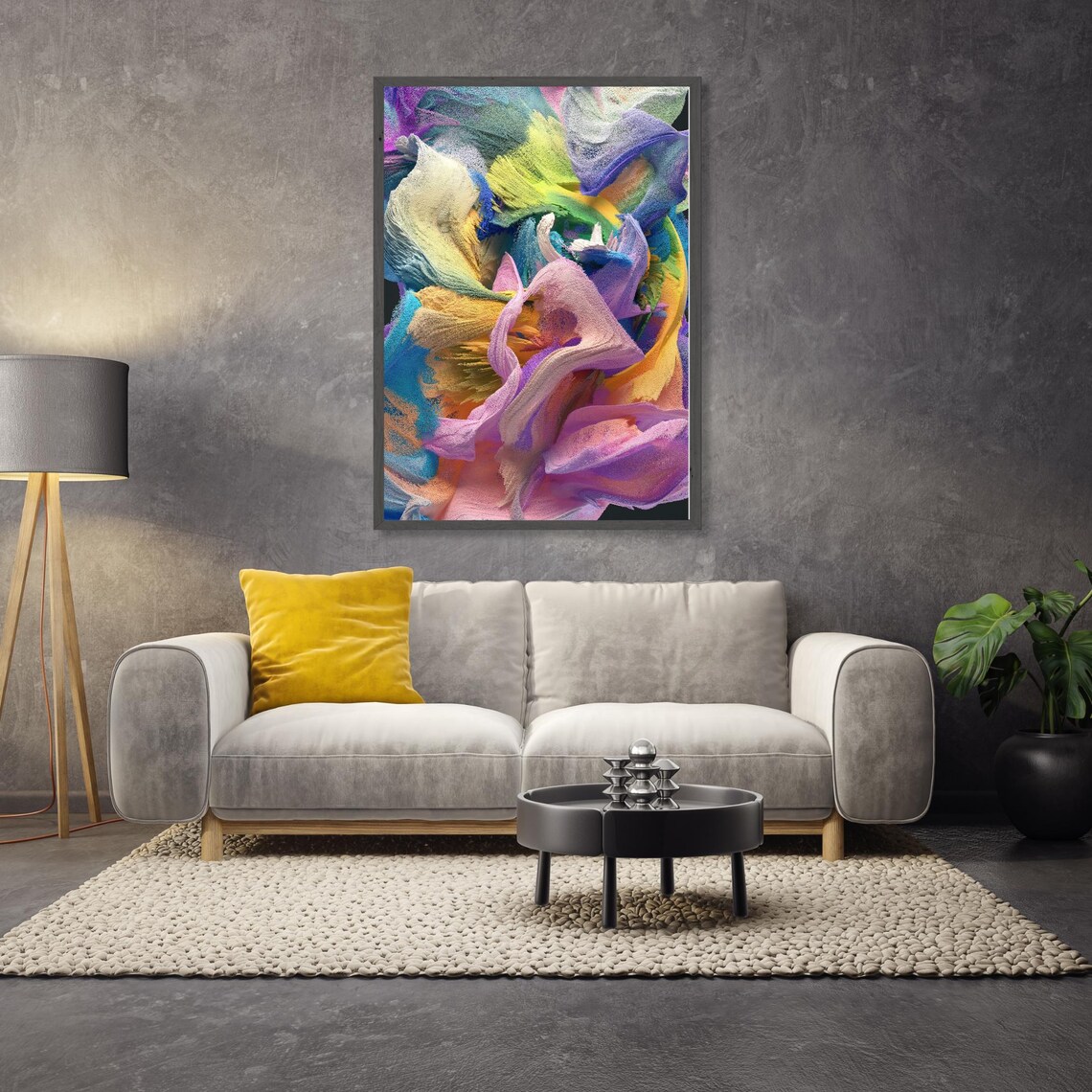 Colorful Bloom Of Energy, Modern Abstract Art - Image 5